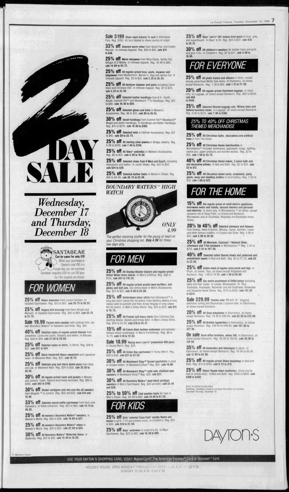 1986: Dayton's